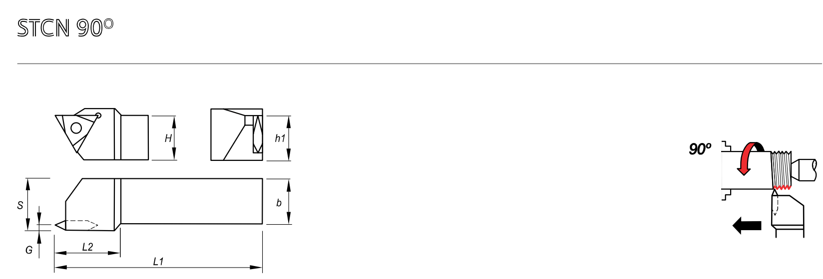 STCN90-Palbit-Thread-Turning-Holder-External